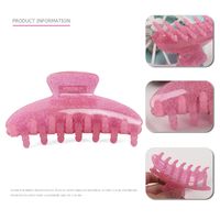 Fashion Solid Color Arylic Hair Claws 1 Piece main image 2