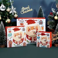Weihnachten Mode Weihnachtsmann Brief Schneeflocke Weißer Karton Festival Geschenk Taschen 1 Stück main image 6