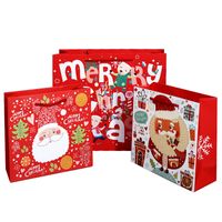 Christmas Fashion Santa Claus Letter Snowflake White Cardboard Festival Gift Bags 1 Piece main image 2