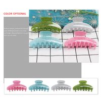 Fashion Solid Color Arylic Hair Claws 1 Piece main image 3