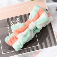 Fashion Stripe Plaid Bow Knot Cloth Hair Band 1 Piece sku image 4