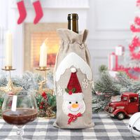 Christmas Fashion Snowman Elk Cloth Party Decorative Props 1 Piece sku image 3