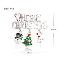 Ethnic Style Christmas Tree Letter Wreath Imitation Pearl Alloy Rhinestone Enamel Unisex Brooches sku image 7