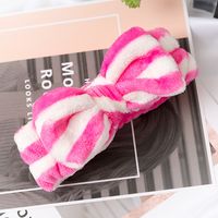 Fashion Stripe Plaid Bow Knot Cloth Hair Band 1 Piece sku image 3