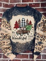 Unisex Hoodie Long Sleeve Hoodies & Sweatshirts Printing Fashion Christmas Tree Santa Claus Elk main image 4