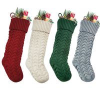 Christmas Fashion Solid Color Acrylic Party Christmas Socks 1 Piece main image 4