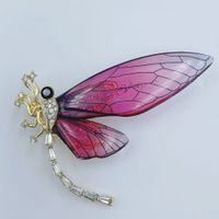 Simple Style Butterfly Alloy Plating Rhinestones Women's Brooches 1 Piece sku image 12