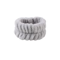 Geometric Stripe Coral Fleece Pleated Hair Band sku image 3