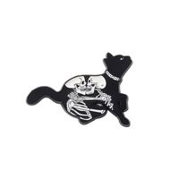 Fashion Cat Skull Alloy Plating Unisex Brooches sku image 1