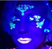 Fashion Portable Luminous Gem Carnival Music Face Stickers sku image 10