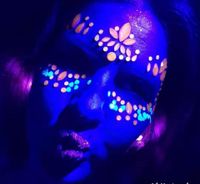 Fashion Portable Luminous Gem Carnival Music Face Stickers sku image 23