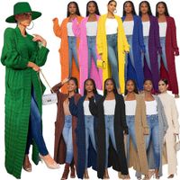Women's Fashion Solid Color Rib-knit Placket Cardigan main image 1