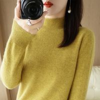 Women's Knitwear Long Sleeve Sweaters & Cardigans Fashion Solid Color main image 6