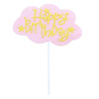 Birthday Clouds Letter Paper Party Cake Decorating Supplies main image 3