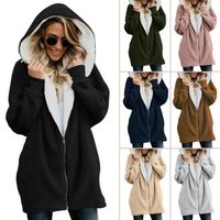 Women's Coat Long Sleeve Hoodies & Sweatshirts Patchwork Fashion Solid Color main image 1