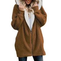 Women's Coat Long Sleeve Hoodies & Sweatshirts Patchwork Fashion Solid Color main image 4