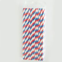 Birthday Fashion Stripe Paper Straw 1 Piece sku image 8