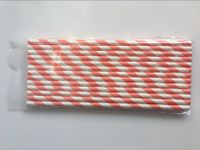 Birthday Fashion Stripe Paper Straw 1 Piece sku image 12