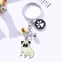 Fashion Dog Metal Unisex Bag Pendant Keychain 1 Piece sku image 16