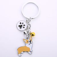Fashion Dog Metal Unisex Bag Pendant Keychain 1 Piece sku image 10