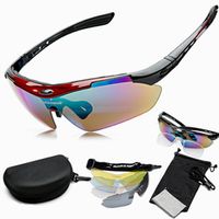 Mode Dégradé De Couleur Pc Cadre Ovale Patchwork Demi-cadre Sport Lunettes De Soleil main image 2