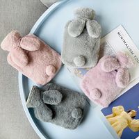 Cartoon Rabbit-like Plush Hand Warmer Hot Compress Belly Removable And Washable Pvc Explosion-proof Hot Water Injection Bag Cute Portable main image 1