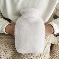 Cross-border Spot Goods Two-side Hand Putting Plush Cloth Cover Water Filling Hot Water Bag Pvc Irrigation Hand Warmer Water Injection Hand Warmer Hand Warmer sku image 10
