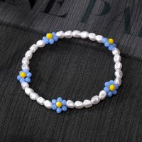 Sweet Flower Resin Beaded Pearl Bracelets 1 Piece sku image 9