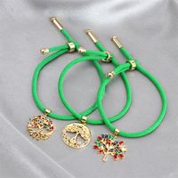 Fashion Geometric Copper Handmade Zircon Bracelets main image 3