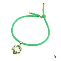 Fashion Geometric Copper Handmade Zircon Bracelets sku image 13