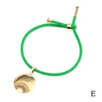 Fashion Geometric Copper Handmade Zircon Bracelets sku image 18
