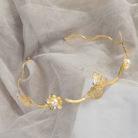 Rétro Fleur Alliage Fait Main Perles Artificielles Bande De Cheveux sku image 31