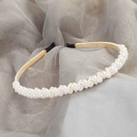 Retro Flower Alloy Handmade Artificial Pearls Hair Band sku image 17