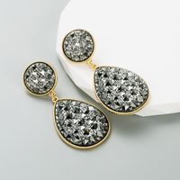 Elegant Water Droplets Alloy Glass Women's Drop Earrings 1 Pair main image 3