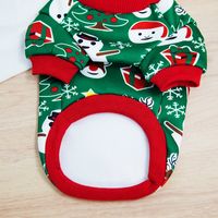 Fashion Milk Silk Composite Fabric Christmas Christmas Tree Santa Claus Pet Clothing 1 Piece main image 3