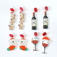 Simple Style Cartoon Letter Arylic Stoving Varnish Women's Drop Earrings 1 Pair main image 2