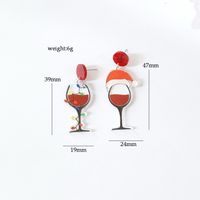Simple Style Cartoon Letter Arylic Stoving Varnish Women's Drop Earrings 1 Pair main image 5