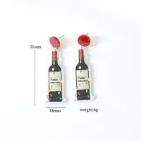 Simple Style Cartoon Letter Arylic Stoving Varnish Women's Drop Earrings 1 Pair main image 6