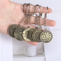 Retro Letter Metal Plating Unisex Keychain 1 Piece sku image 6