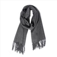 Unisex Simple Style Solid Color Imitation Cashmere Tassel Winter Scarves main image 4