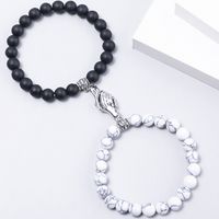Fashion Heart Shape Agate Beaded Bracelets 1 Set sku image 25