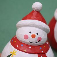 Christmas Cute Snowman Wood Party Decorative Props 1 Piece main image 5