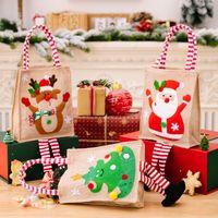 Christmas Cartoon Style Christmas Tree Snowman Cloth Party Gift Wrapping Supplies 1 Piece main image 5