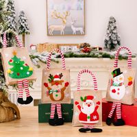 Christmas Cartoon Style Christmas Tree Snowman Cloth Party Gift Wrapping Supplies 1 Piece main image 1