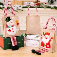 Christmas Cartoon Style Christmas Tree Snowman Cloth Party Gift Wrapping Supplies 1 Piece main image 2