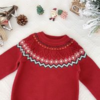 Christmas Retro Argyle Washed Cotton Hoodies & Knitwears main image 5