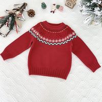 Christmas Retro Argyle Washed Cotton Hoodies & Knitwears sku image 6