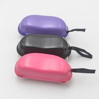 New Style Plaid Anti-pressure Portable Sunglasses Zipper Myopia Glasses Case main image 2