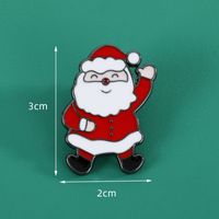 Cute Santa Claus Alloy Plating Unisex Brooches sku image 3