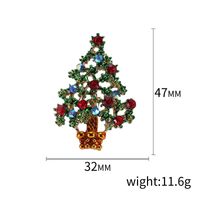 Fashion Christmas Tree Alloy Inlay Rhinestones Women's Brooches sku image 6